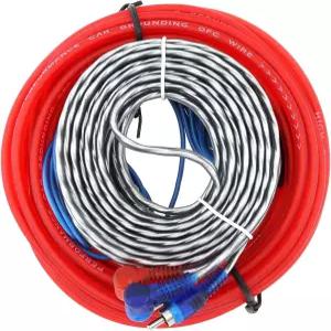 DriSentri 차량 오디오 앰프 배선 키트 10GA 와이어 1세트 스피커 우퍼 케이블 개조용 파워 라인 전원