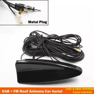 호환  DAB 차량용 공중 안테나 SMB 어댑터 AMFM 상어 지느러미 디자인 최신 지붕 장식 공중