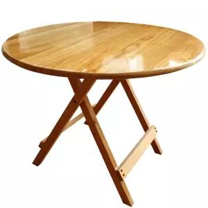 접이식 테이블 내추럴 원목 간이 폴딩 보조테이블 식탁 탁자 거실