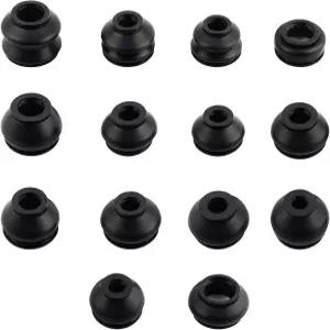 14PCS 자동차 타이 로드 부츠 키트 물과 먼지 보호를 위한 멀티 사이즈 고무 볼 조인트 교체 서스펜션