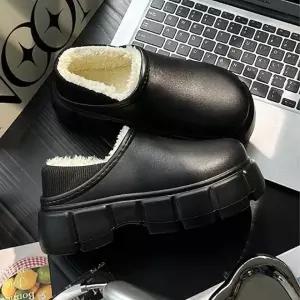 겨울 방한화 슬립온 여성 사무용 컴포트화