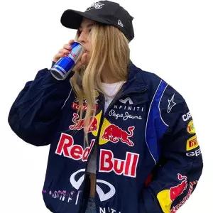 레트로 라이딩 레드불 오토바이 빈티지 레이싱 자켓 바람막이 점퍼 재킷 남성