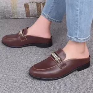 남성 블로퍼 로퍼 슬리퍼 사무용 경량 뮬