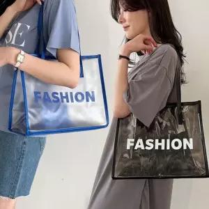 여름 물놀이 휴양지 바캉스 pvc 비치 백 가방 2개 세트 가벼운 투명 비치백 피크닉