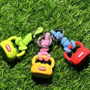 귀여운 미니어처 케틀벨 모양 열쇠고리 가방 차키 파우치 악세사리 스포츠 패션 소품 헬스 기념품
