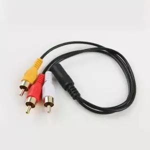 RCA 786QOA29 3선 케이블 음성 신호 엠프 오디오 케이블 27cm
