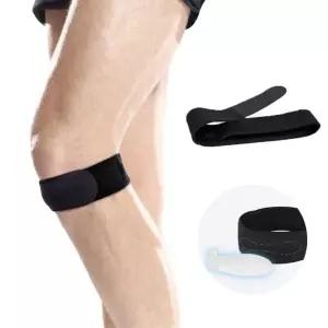 탄력성 좋은 밴딩 무릎 안정적 지지 운동 실리콘 내장 보호대