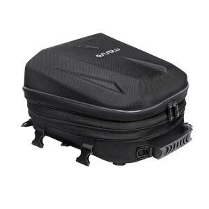 모시오 모터사이클 테일백, 확장 가능한 용량 20L-28L 모터사이클 백팩 헬멧백, 손잡이 및 레인 커버가 있는 방수 모터사이클 뒷좌석 보관 수하물 도구 기어 캐리백, 블랙