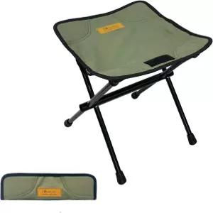 문 렌스 접이식 의자 수납 가방이 있는 컴팩트 알루미늄 캠핑 하이킹 낚시 정원 가꾸기를 위한 가벼운