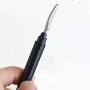 속눈썹 실버빗 금속빗 아이래쉬 정리빗 내구성 촘촘한 위생적인 뭉침 제거 뷰티 화장 메이크업