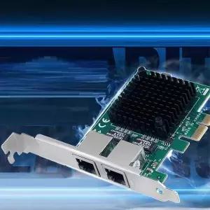 기가비트 141DLJ37 PCIe타입 듀얼 RJ45 랜카드 Gigabit 인텔 i