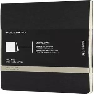 몰스킨 프로 패드 소프트 커버 라지(5인치 x 8.25인치) 룰드/라인 블랙 96페이지