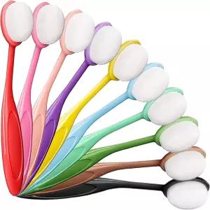 카드 제작 용품용 PCS 잉크 블렌딩 브러시 10개 스크랩북 스텐실 도장용 컬러 코딩 핸들 블렌더 공예 조난