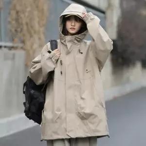 DUGNMARKT  바람차단 남녀공용 간절기 경량 아웃도어 후드 점퍼 자켓 집업 사파리 바람막이 아우터