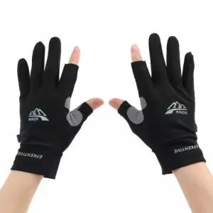 DUGNMARKT  하이쿨 여성 2컷 스포츠 장갑 M 블랙 UV차단 등산장갑