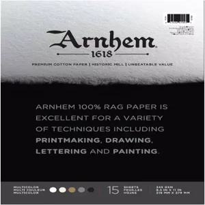 스피드볼 아넘 1618 인쇄 용지 패드 8.5x11 인치 다양한 색상 15장