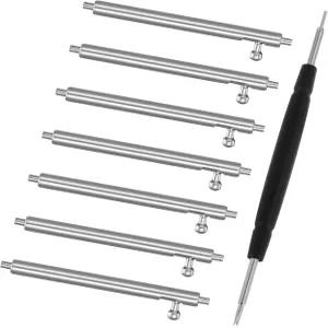 완무 50개 22mm 퀵 릴리스 핀 스프링 바 스테인리스 시계 밴드 교체 키트