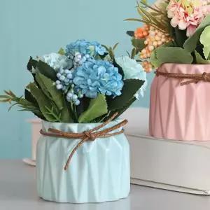 [비투비월드][월데코] 플로맨틱 수국 조화 화분(블루)