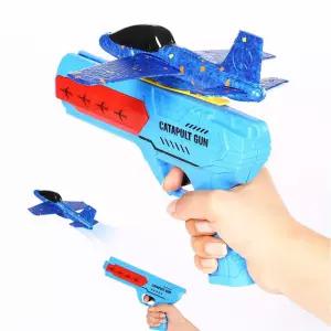 kc인증 야외장난감 에어글라이더 비행기 슈팅 글라이더 건 스티로폼 비행기 슈팅건 권총 날리기