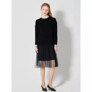 [오조크(OZOC)] 케이블 니트 샤 원피스 (택가격: 79000원)