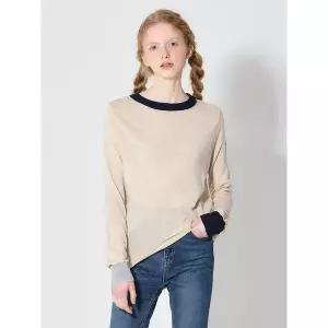 [오조크(OZOC)] 멀티 배색 포인트 니트 (택가격: 57000원)