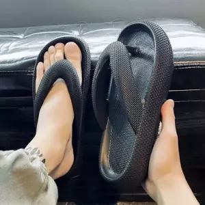 쿠션 쪼리 컴포트 여름 신발 사무용 샌들