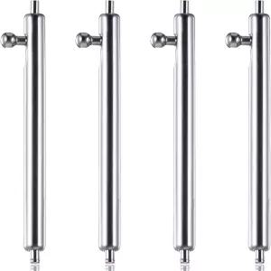 YQQyg 4개 퀵 릴리스 스프링 바 22mm 스테인리스 스틸 시계 밴드 핀 교체 스트랩 링크 수리 액세서리