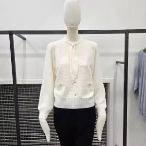 꼼빠니아쉬폰 블라우스 타이 리본끈 셔츠 CAFW9WSL060