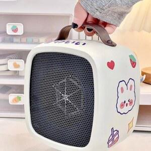 귀여운 캠핑 온풍기 500W 사용가능 팬히터 캠핑장 미니 감성