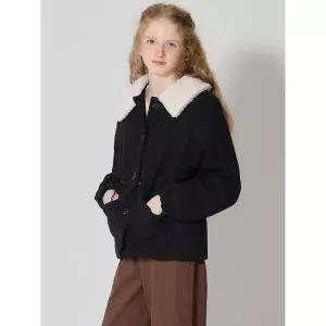 [오조크(OZOC)] 칼라 배색 모직 자켓 (택가격: 199000원)