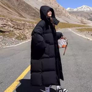 패딩 여성 4컬러 베이직 모자 롱패딩 여성아우터 겨울패딩 점퍼