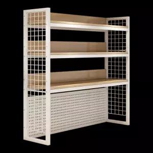 좁은공간 철제 책상위 선반 책상 책장 책꽃이