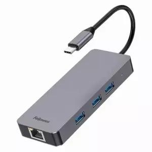 C타입 297QHV97 6in1 허브 LAN 그레이 Fellowes
