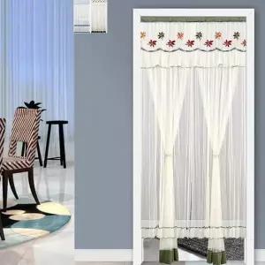 레이스 문가리개 커튼 방문 주방 가림막 120x210cm