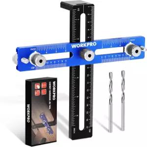 워크프로 캐비닛 하드웨어 지그 4mm 드릴 가이드가 있는 알루미늄 합금 손잡이 서랍 및 캐비닛의