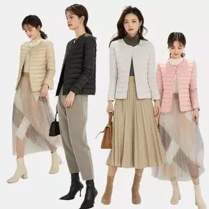 경량패딩 오리털 여성 슬림 패딩점퍼 4종 DD-12847 잠바