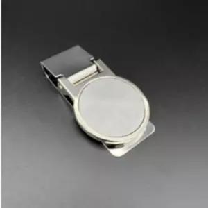 원형 실버 메탈 머니 클립 지폐보관 카드 홀더 남성 여성 고급 슬림 지갑대체