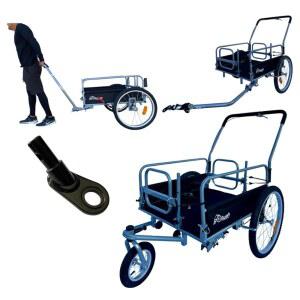 컵 홀더 정리함, 유모차 후크 및 전기 자전거 히치가 장착된 오리지널 부야 u2019 화물 트레일러 서스펜션 비치 스포츠 카트