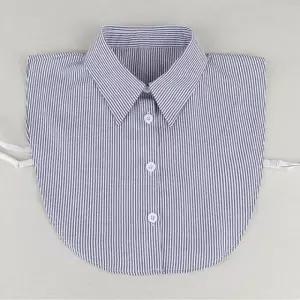 여성 페이크 카라 넥케이프 셔츠 레이어드