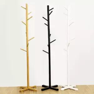 옷걸이 스탠드 나무 행거 사무실 조립식 이동식 원목