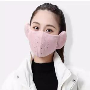 겨울 등산 보온 방한 일체형 귀마개 마스크 일체형