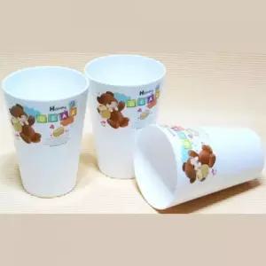 ksr 곰돌이 미니 플라스틱컵 3P 맥주잔 술잔 식당 실용적