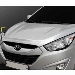 후드프로텍터 투싼IX 본넷 가드 크롬 후드 버그 보호 몰딩