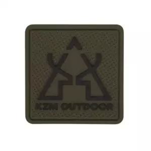 카즈미 와펜 패치 사각 휴대용 가방 카키