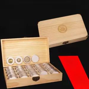 보관함 은화 기념 금화 수집 원목 케이스 동전 상자
