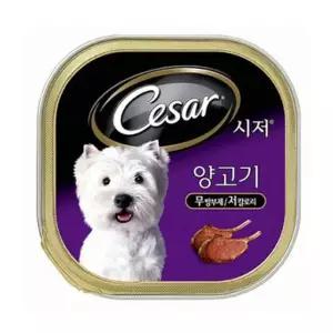 애견 양고기 사료 캔 시저캔 강아지 간식