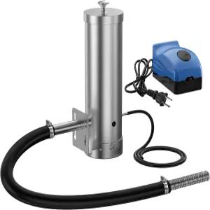 뚜껑 및 공기 펌프가 있는 냉연 발생기 휴대용 전기 바비큐 흡연기 우드 펠릿 야외 육류 채소용 그릴