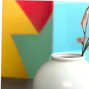 수공예소품 백자 무지 무광 달항아리 ML27