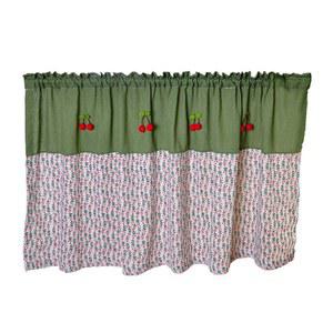 숏커튼 가림막 부엌 수납장 창문 일식집 하프 554141 빈티지커튼 미니 서랍 레트로