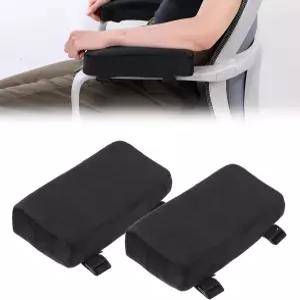 두꺼운 팔걸이 패드 2팩 메모리 폼 사무용 의자 - 커버가 팔꿈치 쿠션을 제공하고 압력을 합니다
